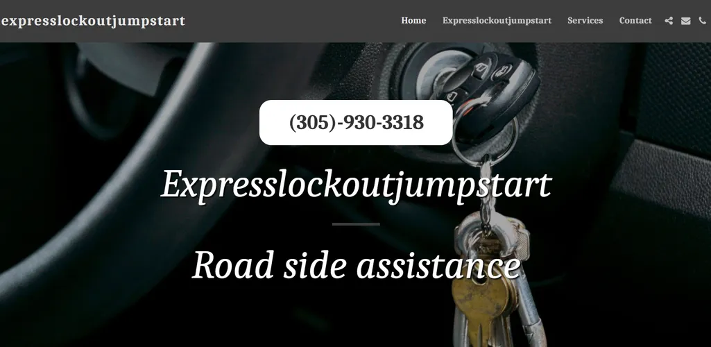 Original Express Lockout Jumpstart website before redesign